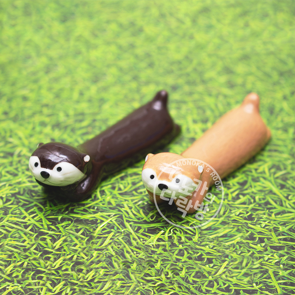 [데꼴] 뒹굴 수달 젓가락 받침대 상세 이미지 2