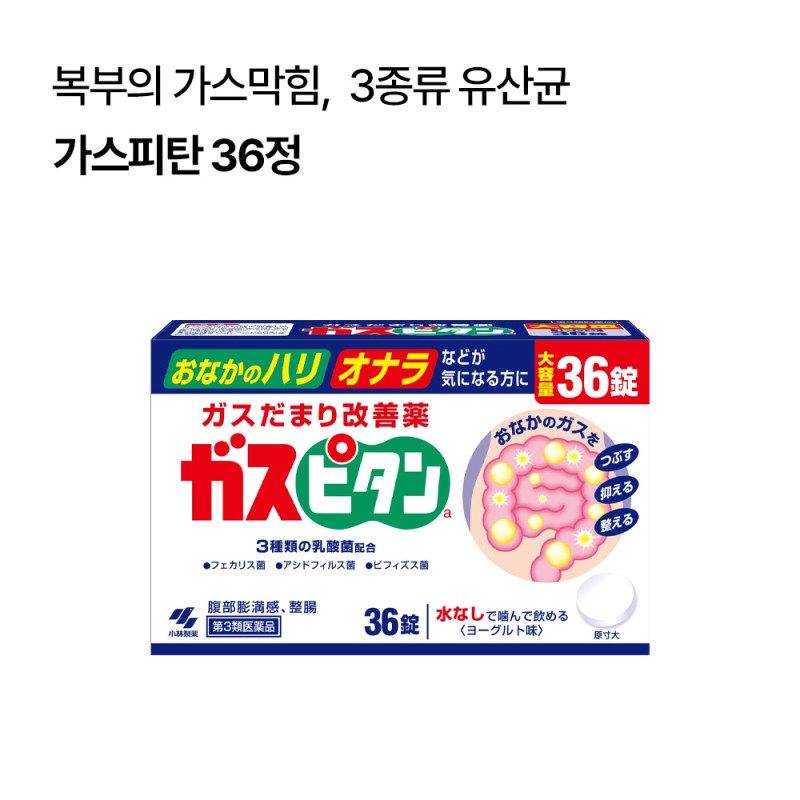 고바야시제약 가스피탄 36정