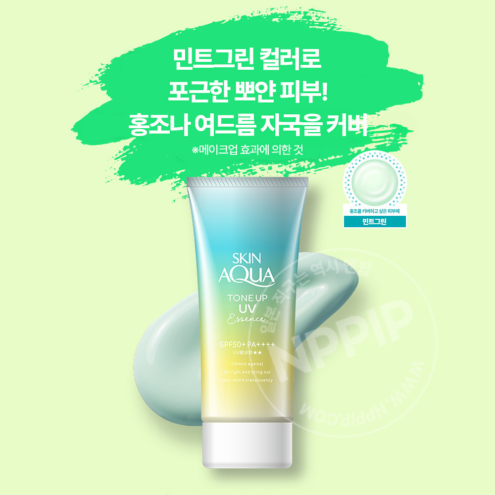 로토제약 스킨 아쿠아 톤 업 UV 에센스 민트 그린 80g