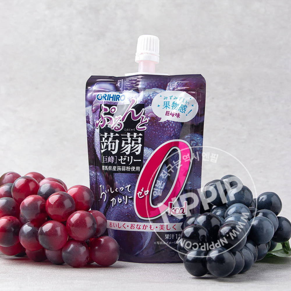 오리히로 푸룬토 곤약젤리 스탠딩 칼로리 제로 거봉 130g