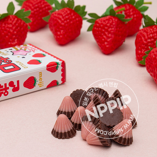 메이지 아폴로 딸기 초콜릿 46g