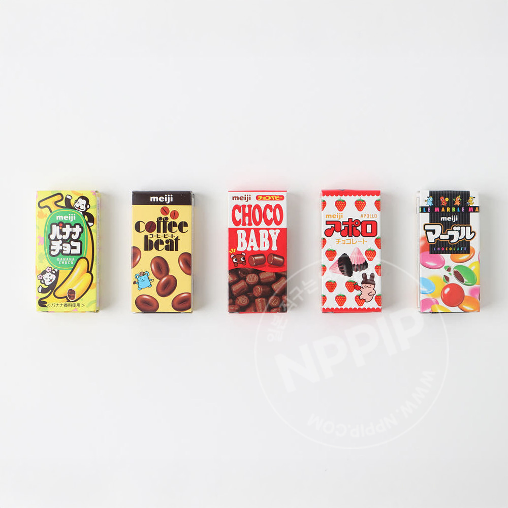 메이지 쁘띠 아소토 모둠 50g 5가지 초콜릿 모음