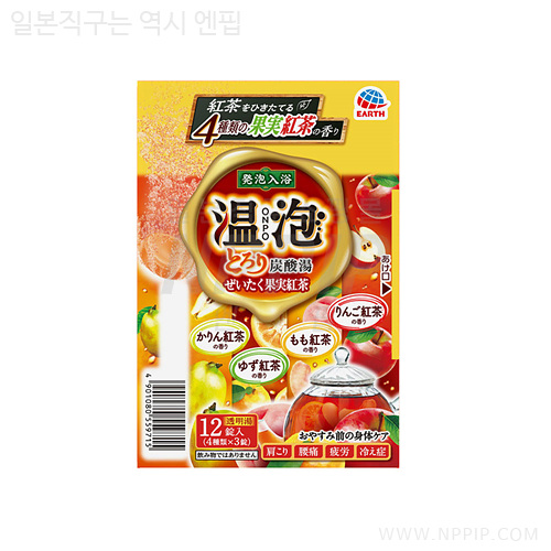 온포 ONPO 기분좋은 탄산탕 사치스러운 과실홍차 12정입