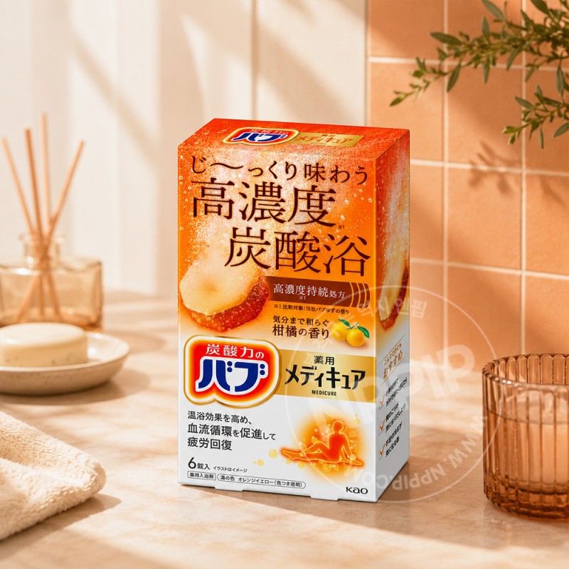 바브 메디큐어 감귤향 6정입 입욕제
