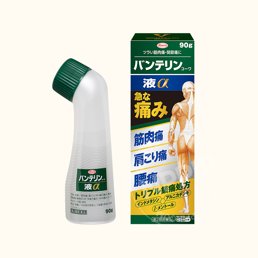 [통증완화세트]반테린 코와 액α 90g+반테린 코와 파프S 24매입