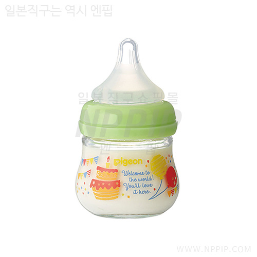 [피죤] 모유 실감 젖병 my Precious (내열 유리제) 파티 80ml