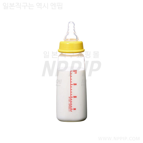 [피죤] 슬림 타입 젖병 (플라스틱제·실리콘 고무제 젖꼭지 포함) 200ml