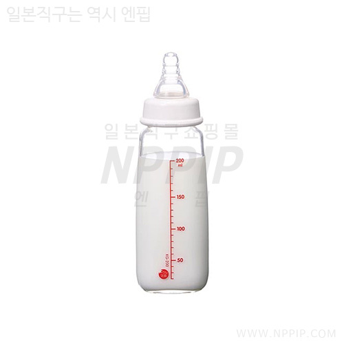 [피죤] 슬림 타입 젖병 (내열유리제·실리콘 고무제 젖꼭지 포함) 200ml