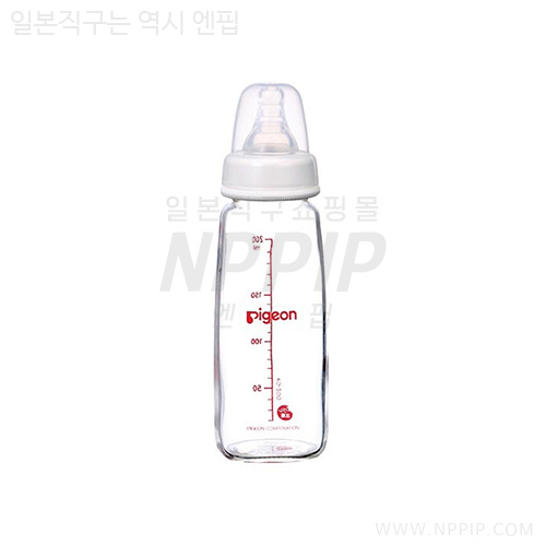 [피죤] 슬림 타입 젖병 (내열유리제·실리콘 고무제 젖꼭지 포함) 200ml