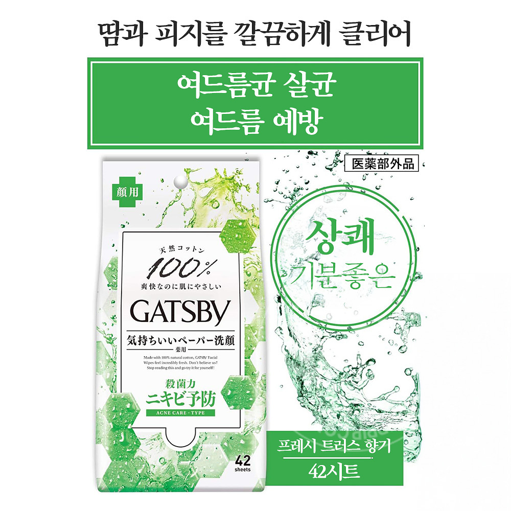 [갸스비]페이셜 페이퍼 약용 아크네 케어 타입