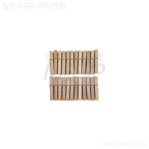 [다이소]우드 핀치 내추럴 24P 레귤러 사이즈