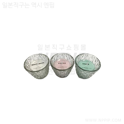 [다이소]다이아몬드무늬 글라스캔들