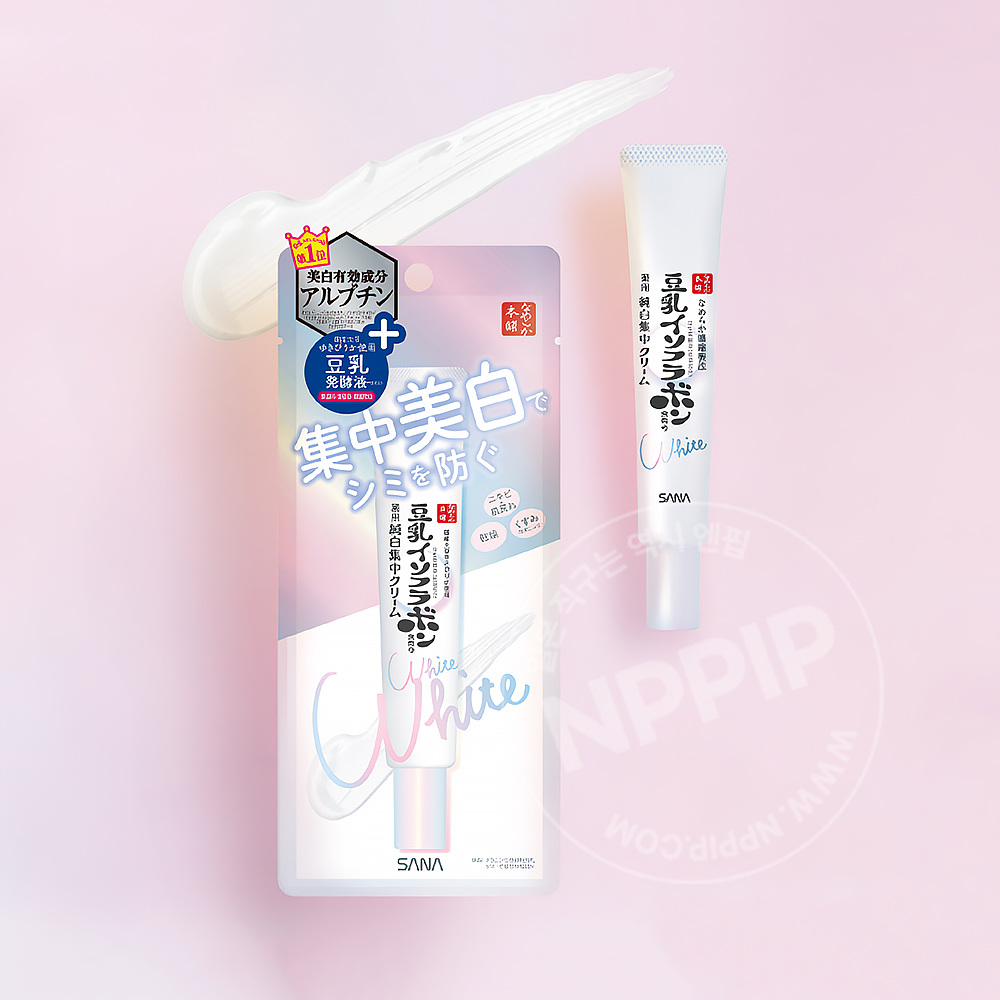 [사나]나메라카혼포 두유 이소플라본 약용 미박 스팟 크림 19g