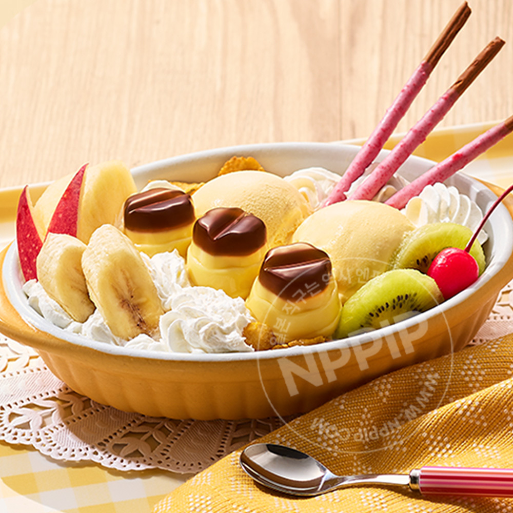 글리코 한 입 크기 푸칭푸딩 카스터드맛 6개입