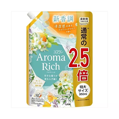 라이온 소프란 아로마리치 섬유유연제 5종 리필