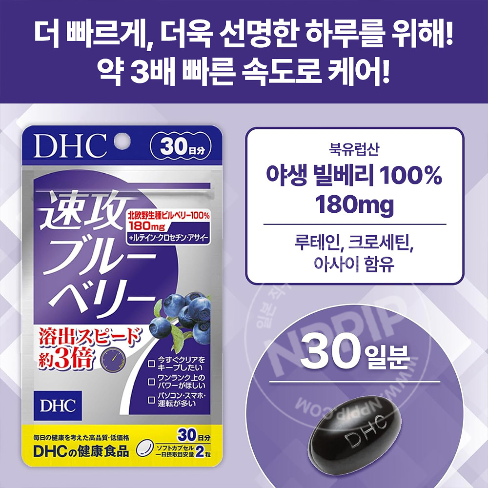DHC 속공 블루베리 눈 영양제 30일분
