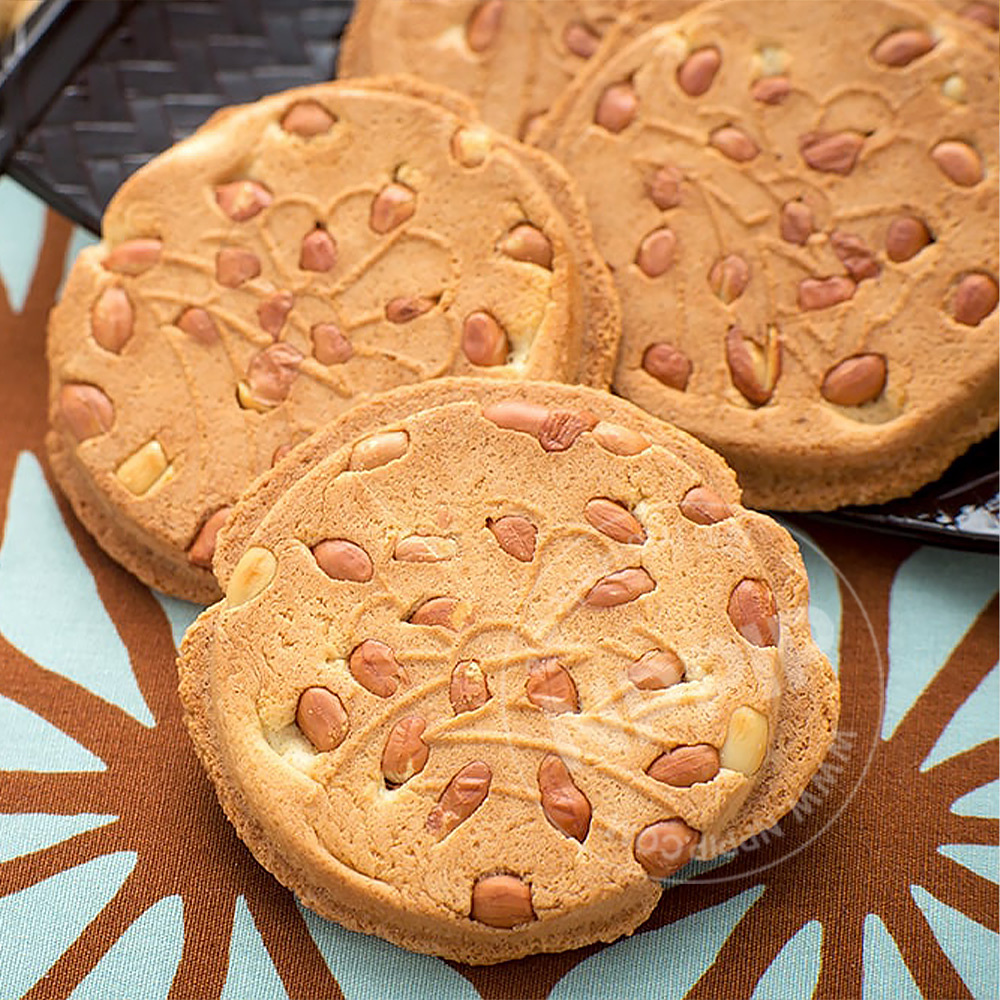 이와테야 마메고로우 땅콩 센베이 6매입 일본 피넛 과자