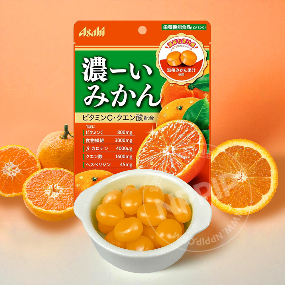 아사히 기능성 영양 캔디 진한 과일맛 사탕 5종 (블루베리/귤/딸기/망고/사과)