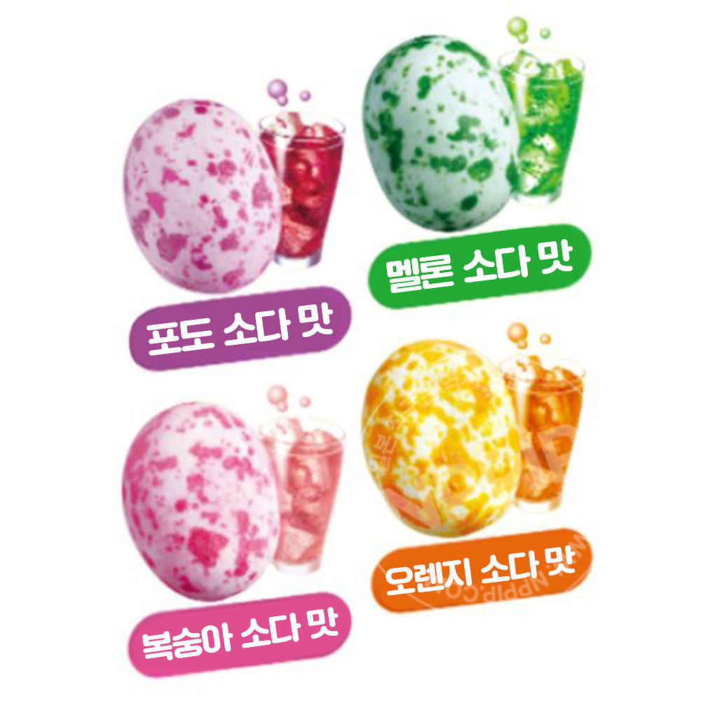 노벨 구미에그 달걀모양 과일 소다맛 젤리 구미 40g