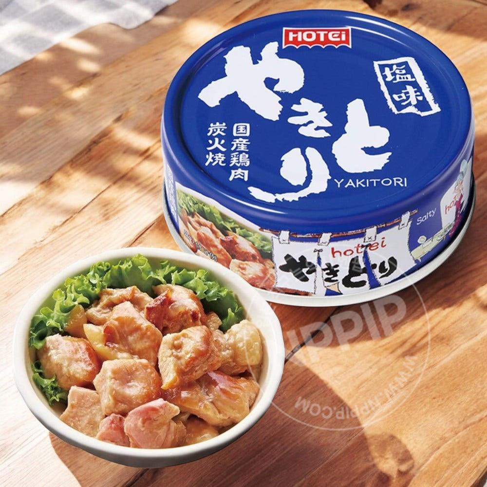 호테이 숯불 닭꼬치 야키토리 통조림 3종 (타레/갈릭페퍼/소금)