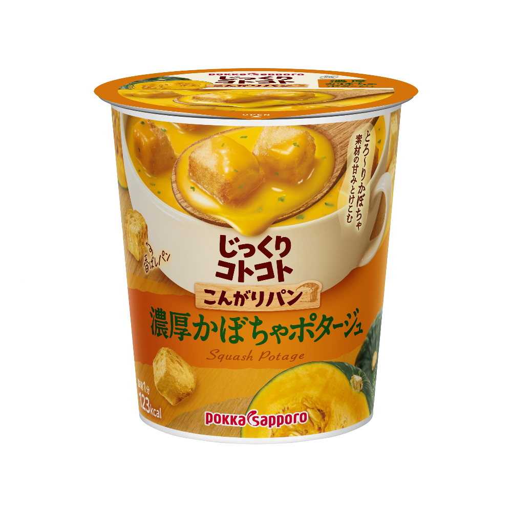 포카삿포로 컵 스프 농후 포타쥬 바삭한 빵 포함 5종