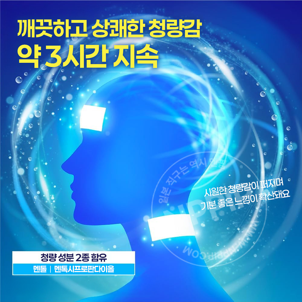카오 메구리즘 붙이는 탄산 냉감 젤팩 머리 목용 6매입