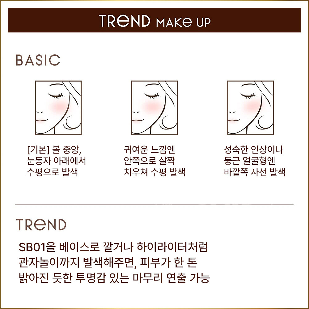 엑셀 심리스 톤 블러셔 4종