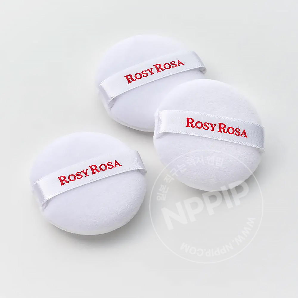 로지로사 마이크로 파이버 파우더 퍼프 3p