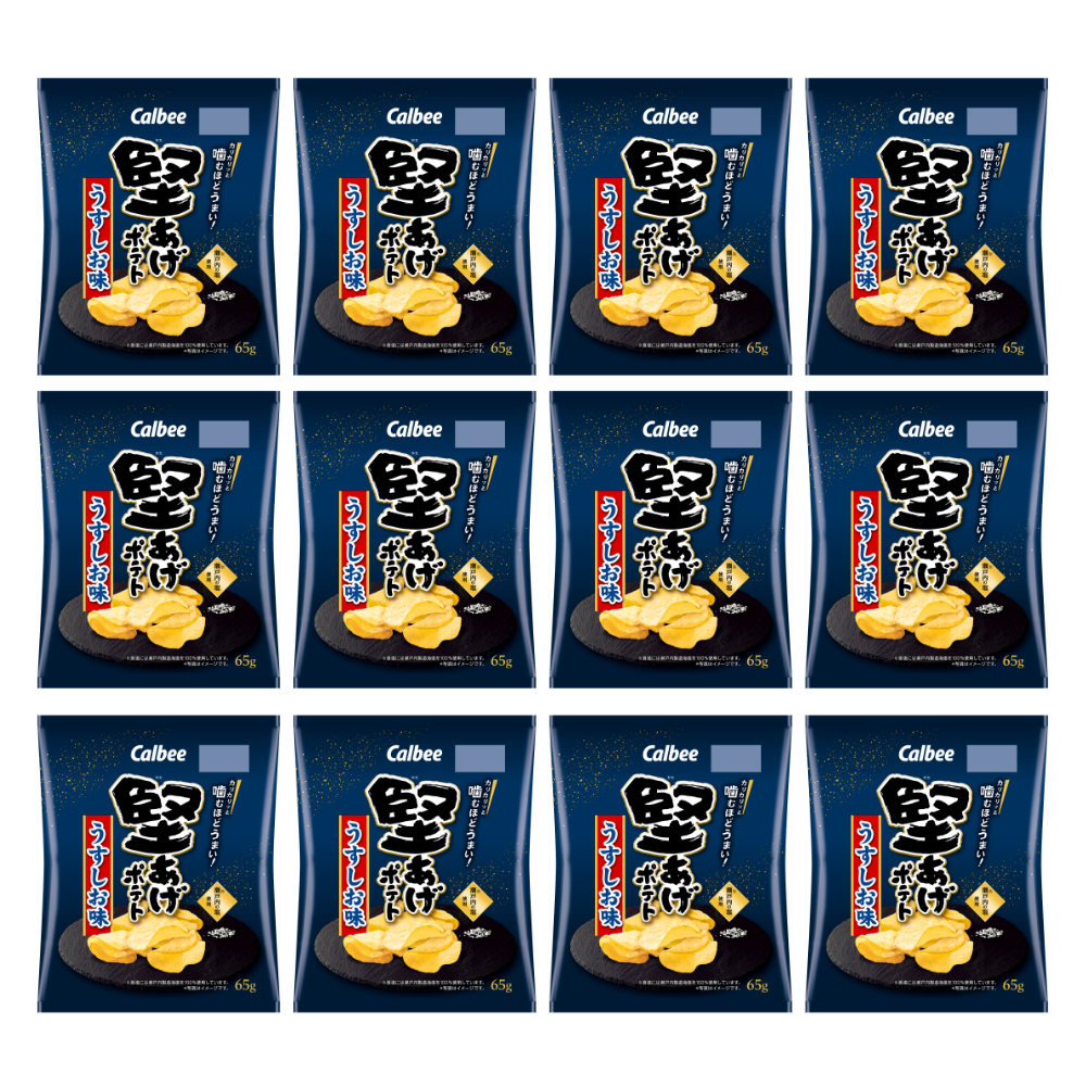 ★세트 할인★ 가루비 카타아게 포테이토 연한 소금맛 65g 12개 세트