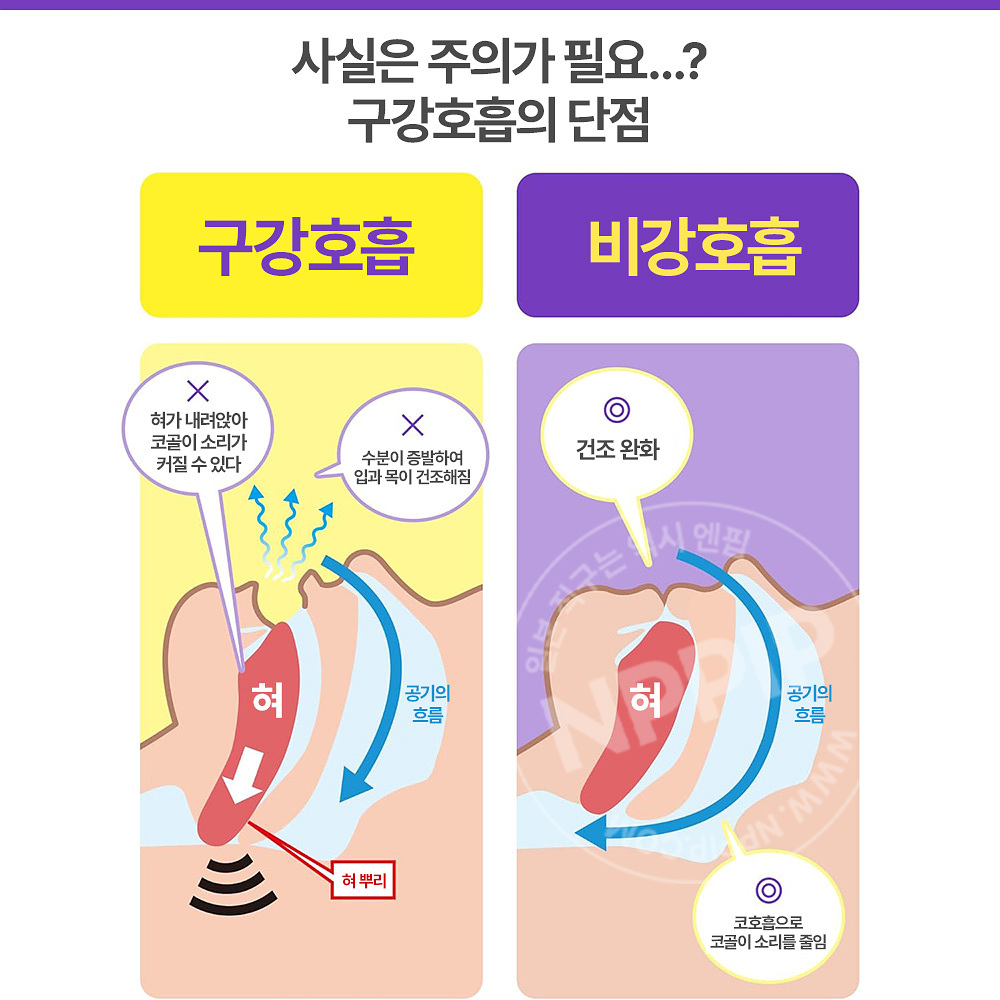 고바야시 나이트민 코호흡 입벌림방지 입술 테이프 밴드 21매입 무향