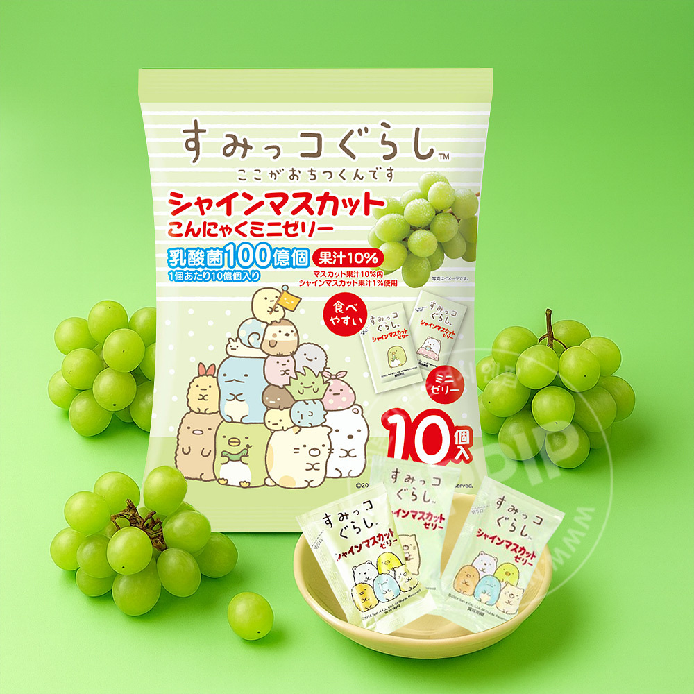 요코오데일리푸드 일본 캐릭터 곤약젤리 3종 (사과/포도/샤인머스켓)