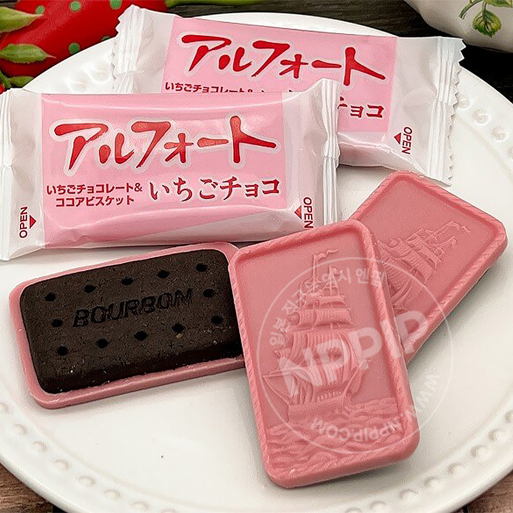 부르봉 알포트 초콜릿 토치아이카 딸기맛 대용량 136g