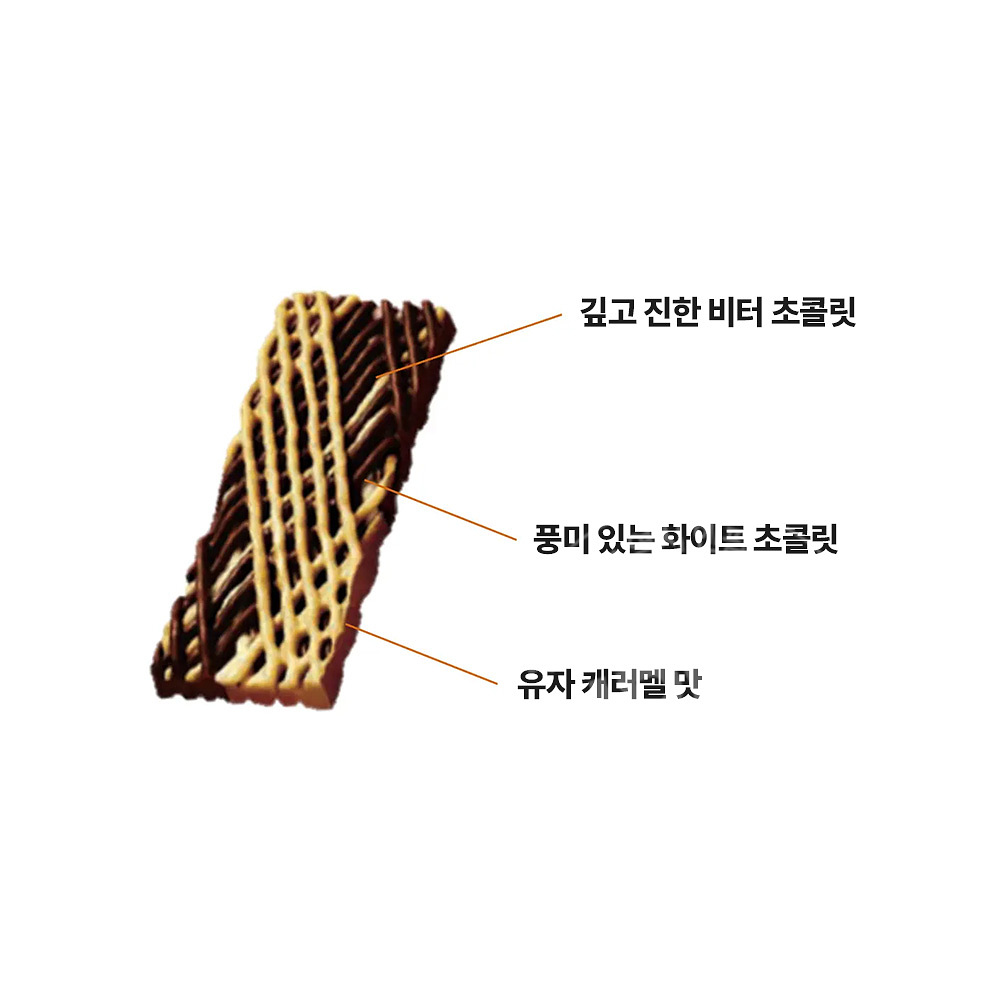 롯데 샤샤 초콜릿 유자 캬라멜맛 69g