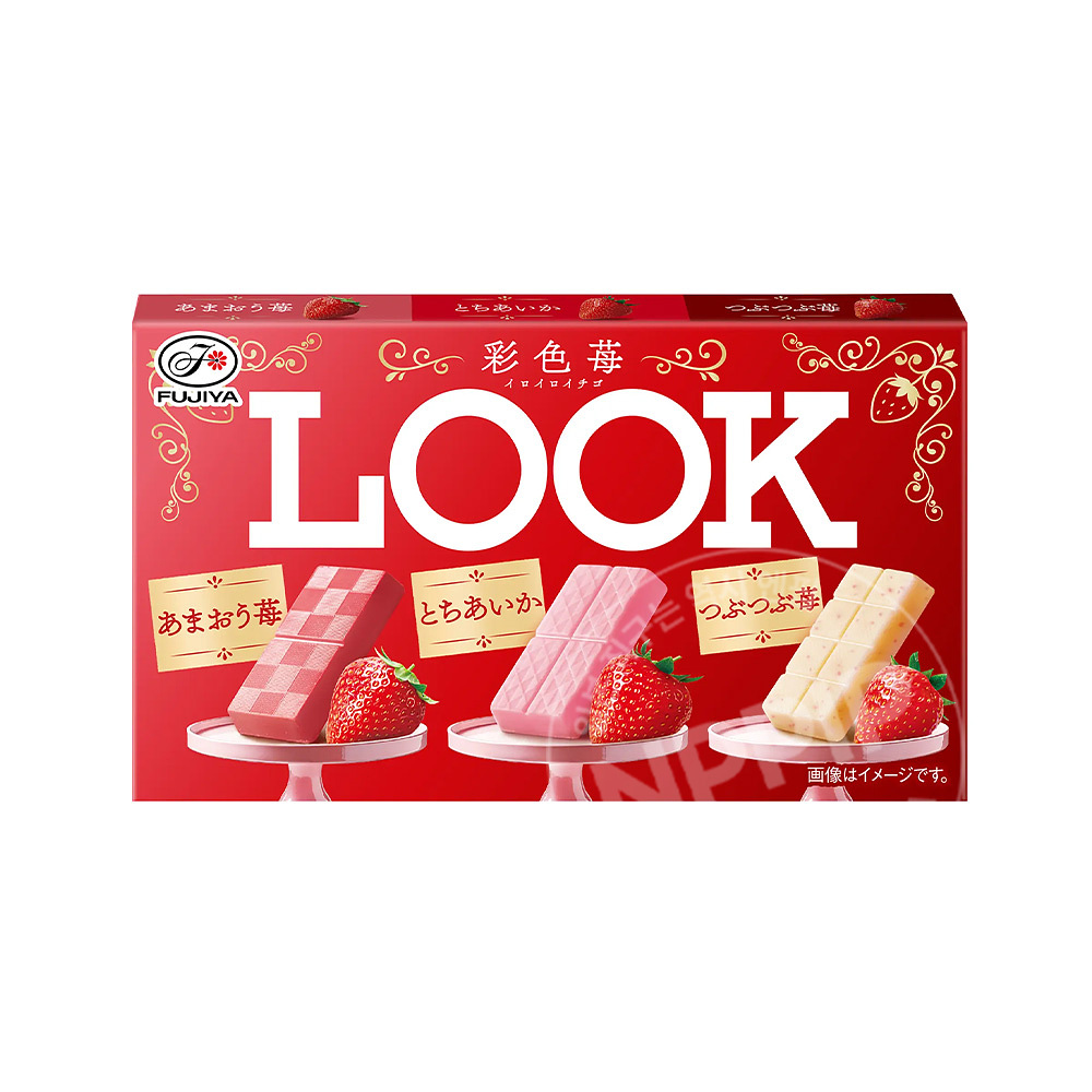 후지야 룩 LOOK 초콜릿 세가지 딸기맛 12개입