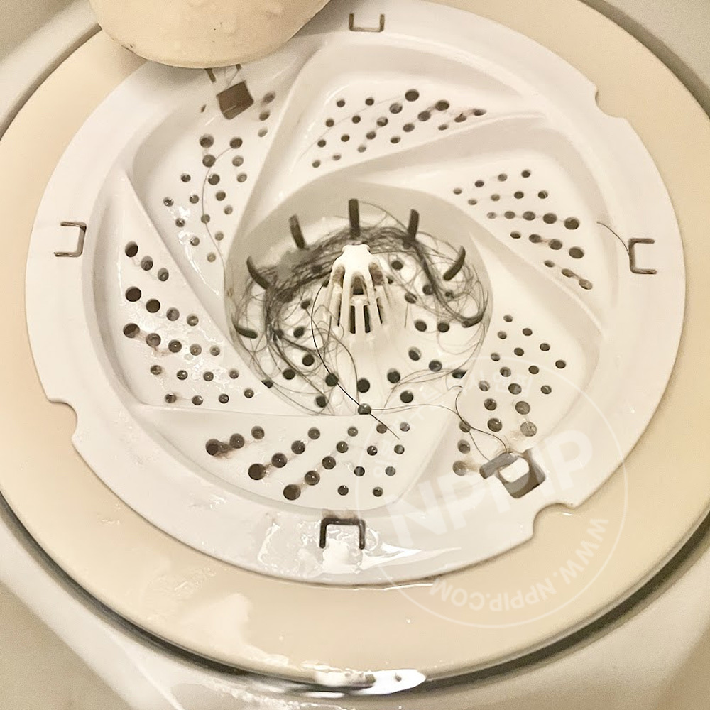 다이소 쿠루쿠루 회오리형 배수구 거름망