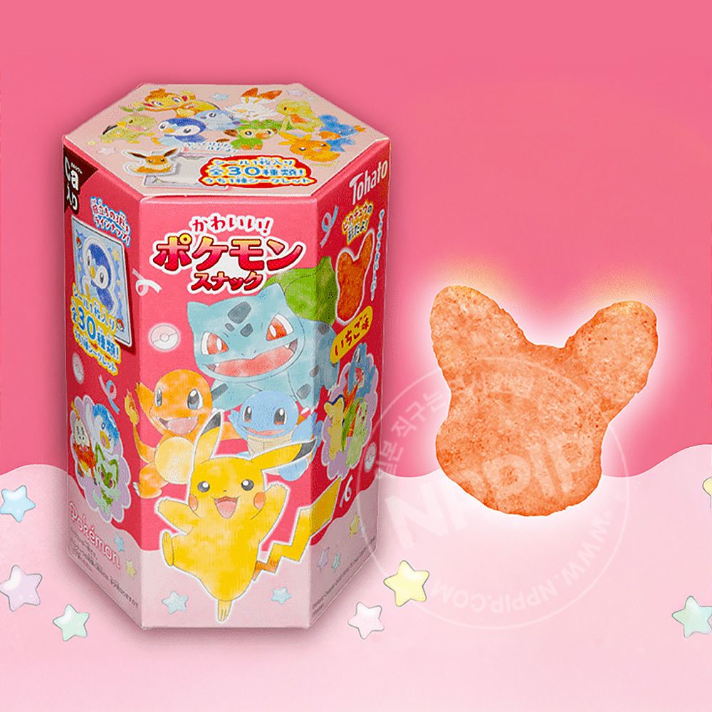 토하토 포켓몬 스낵 딸기맛 23g 스티커 포함 일본 과자
