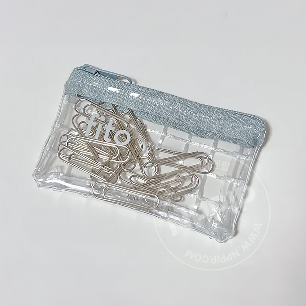 다이소 문구류 소지품 소품 보관 케이스 미니 지퍼백 2개입