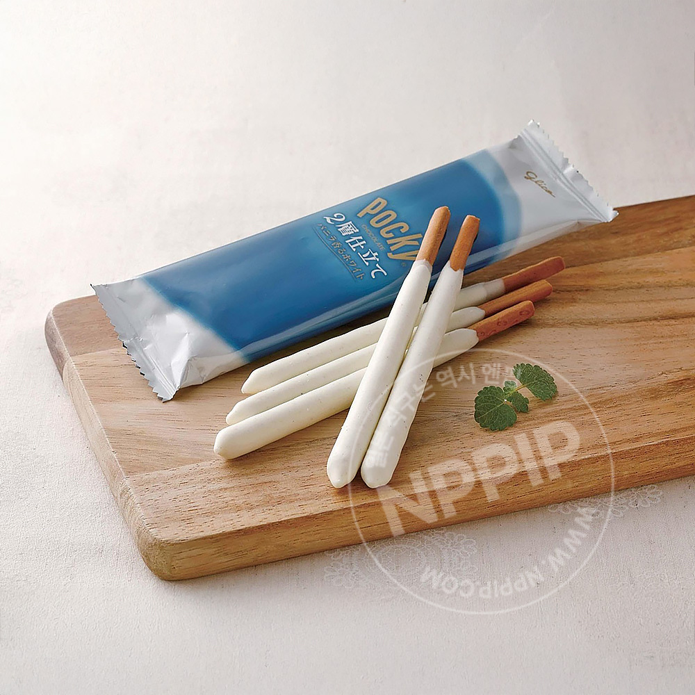 글리코 포키 빼빼로 두겹 바닐라 화이트 2봉입 일본 과자