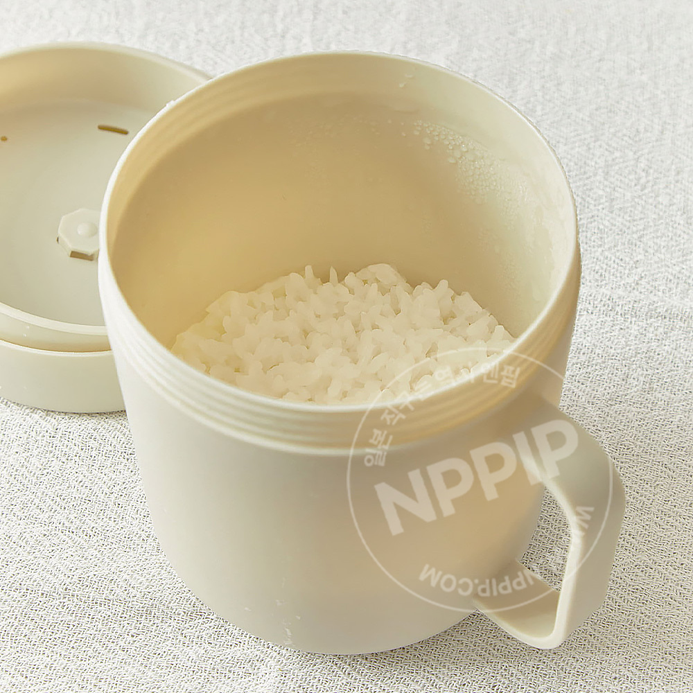 3coins 1인 전자레인지 밥솥 소형 캠핑 밥통 밥짓기