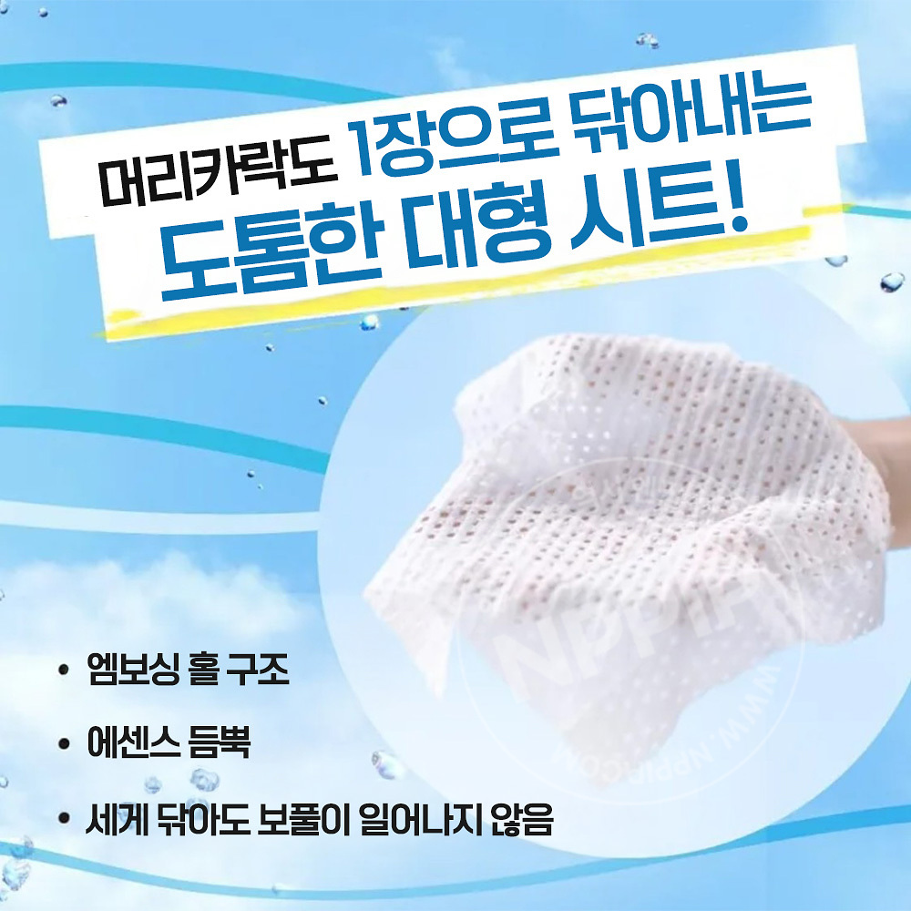 카오 메리트 드라이 샴푸 시트 버베나 레몬향 12매입