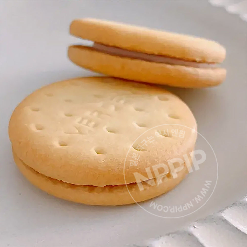 칼디 두유 샌드 비스킷 사쿠라 크림 10개입