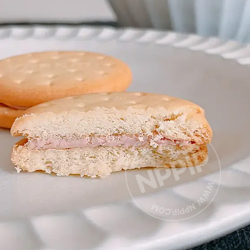 칼디 두유 샌드 비스킷 사쿠라 크림 10개입