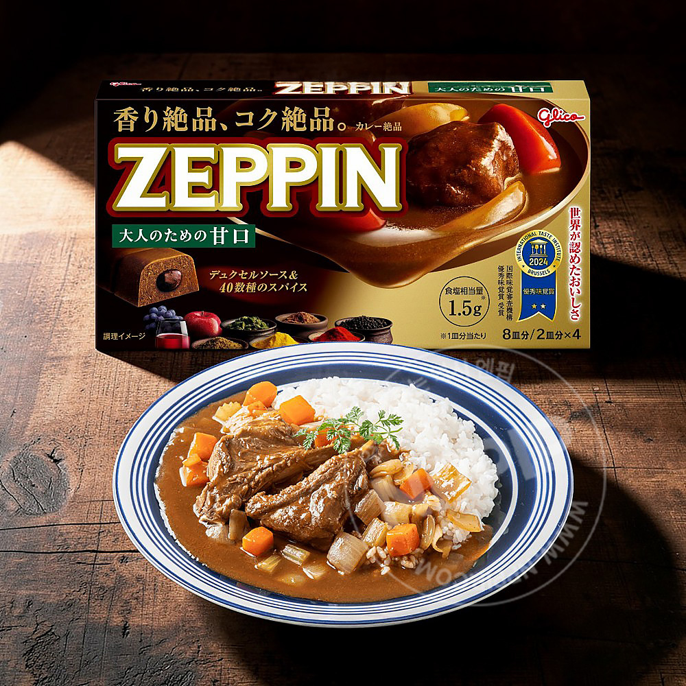 글리코 ZEPPIN 제핀 카레 3종