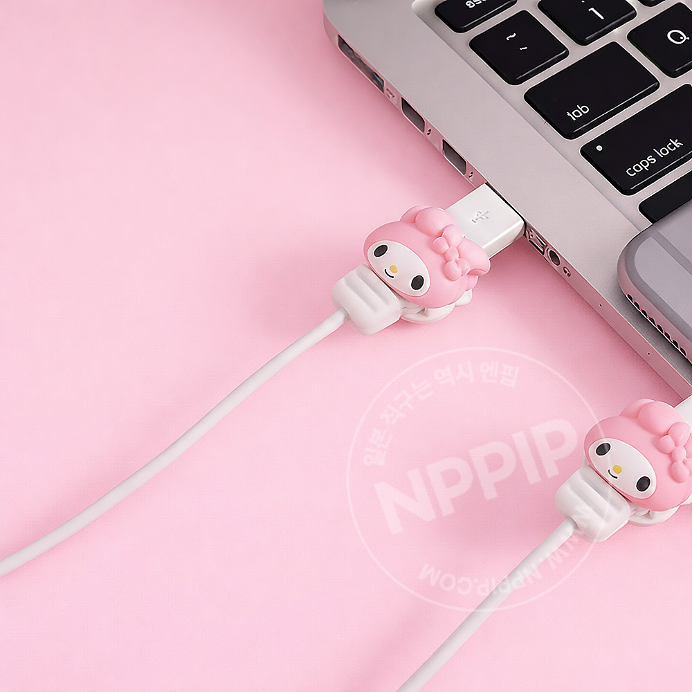 산리오 케이블 프로텍터 충전선 보호 캡 커버 3종