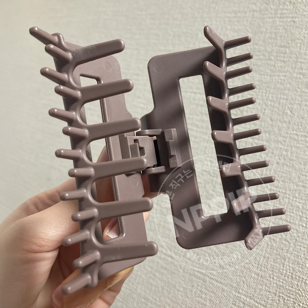 트리트먼트 도포 빗 일체형 헤어 클립 집게핀