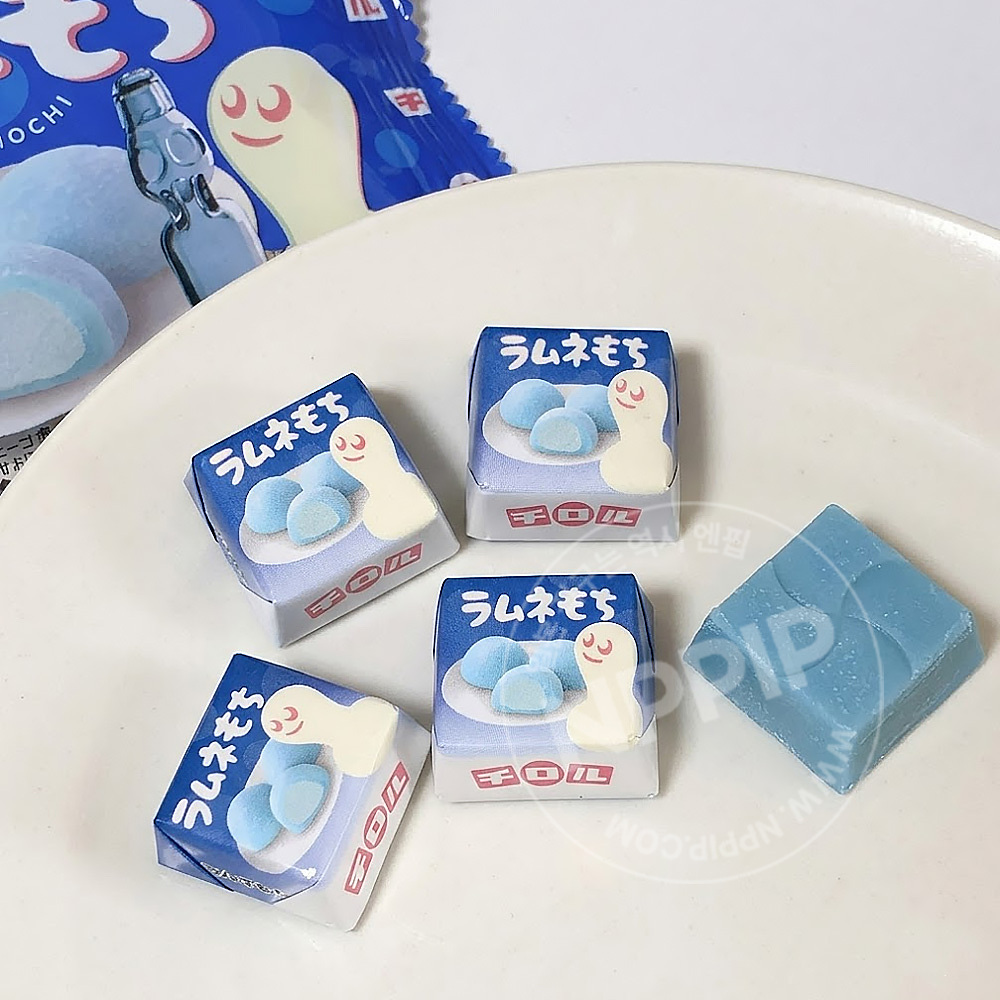 치로루초코 행복을 부르는 푸른 라무네 모찌 5개입