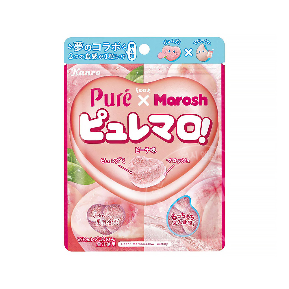 칸로 퓨레마로 피치 복숭아맛 젤리 구미 55g