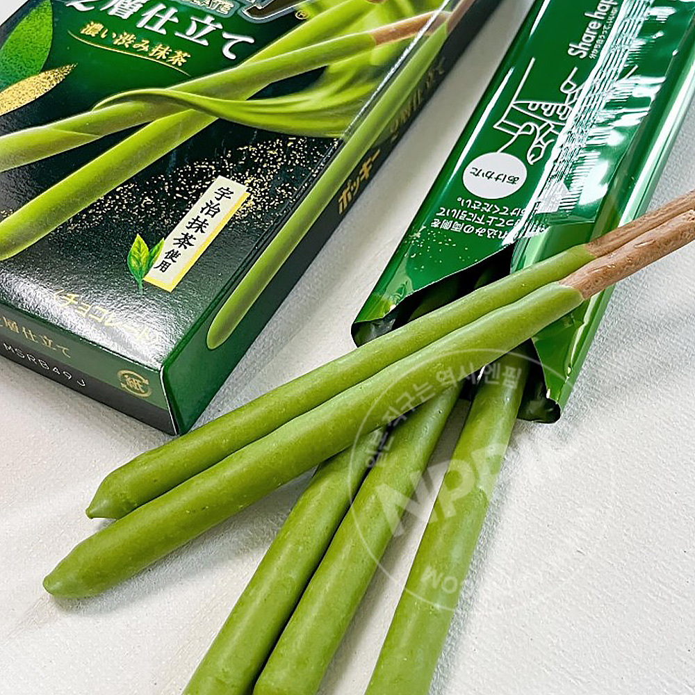 글리코 포키 빼빼로 두겹 진한 말차맛 2봉입