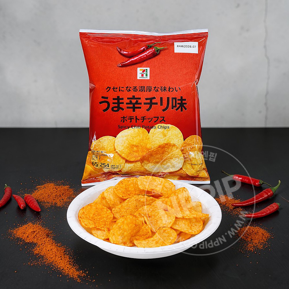 세븐일레븐 포테이토칩스 맛있게 매운 감자칩 65g