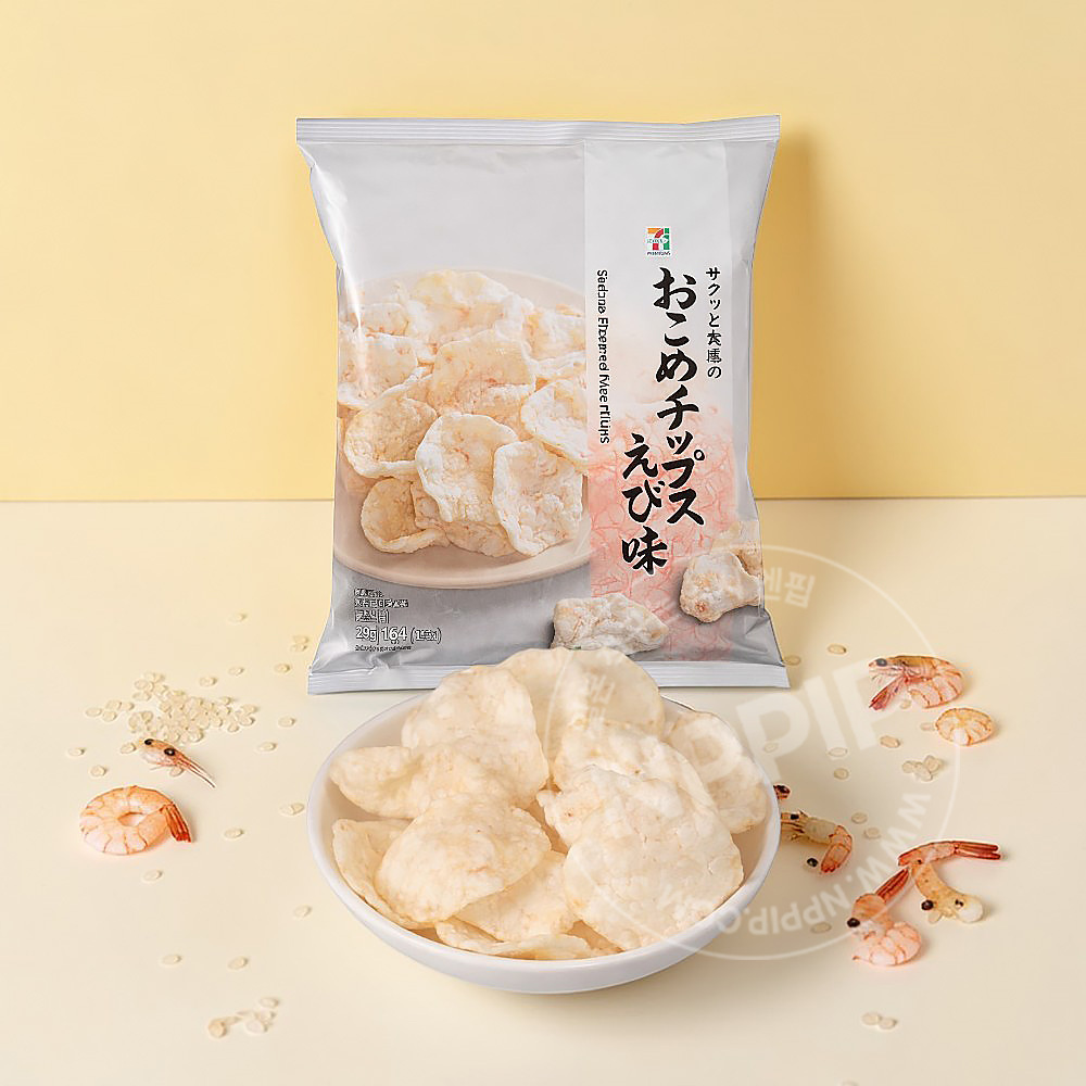 세븐일레븐 오코메칩스 새우맛 쌀과자 29g